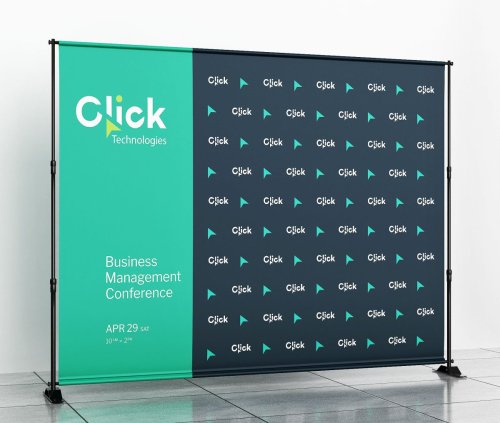 Step and Repeat Banners with Stand